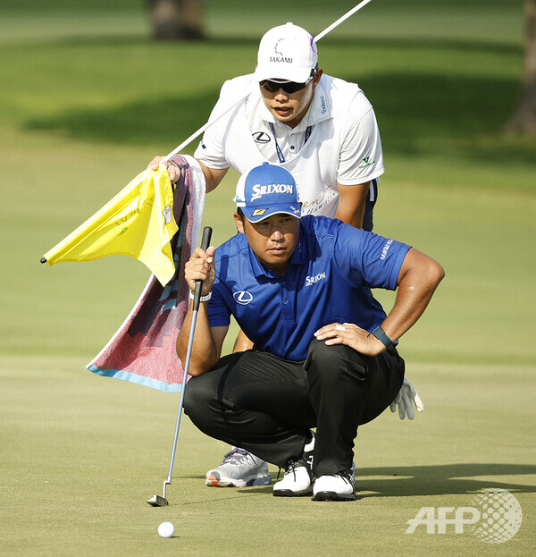 2022년 미국프로골프(PGA) 투어 소니오픈에 출전한 마쓰야마 히데키가 3라운드에서 경기하는 모습이다. 사진제공=ⓒAFPBBNews = News1
