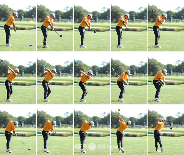 미국프로골프(PGA) 투어 멤버 로리 맥길로이가 골프 스윙을 하는 모습이다. 사진제공=ⓒAFPBBNews = News1