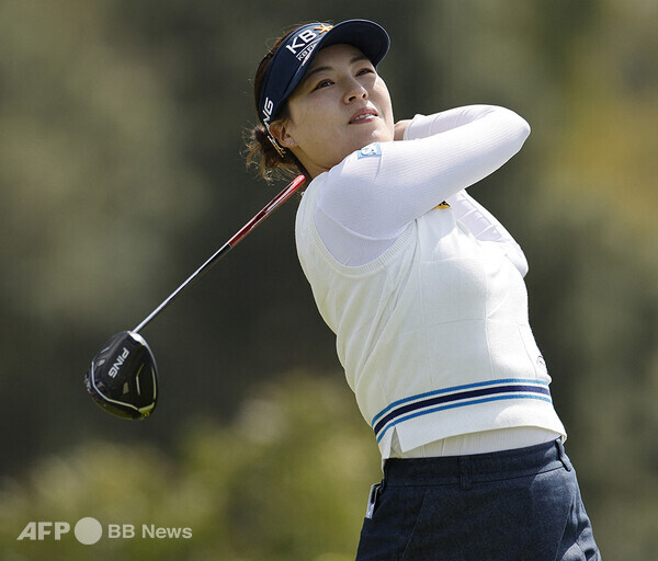 박세리 프로가 호스트로 나서는 2024년 미국여자프로골프(LPGA) 투어 퍼힐스 박세리(SERI PAK) 챔피언십에 출전한 전인지 프로가 2라운드에서 경기하는 모습이다. 사진제공=ⓒAFPBBNews = News1