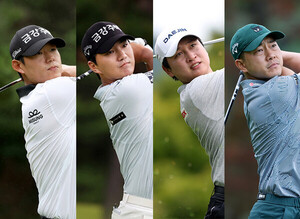 <b>신용구</b>, <b>KPGA 선수권</b>대회 2R 선두…옥태훈·왕정훈·전재한 2위(종합)